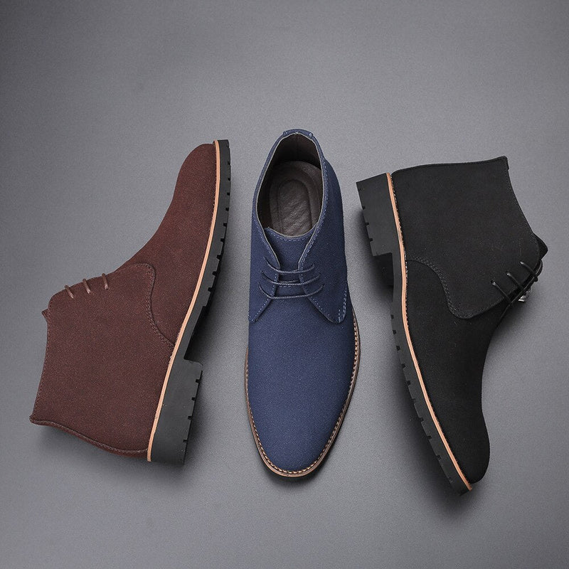 Leather Suede Ankle Boots for Men - Hudson
