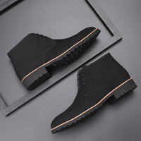 Leather Suede Ankle Boots for Men - Hudson