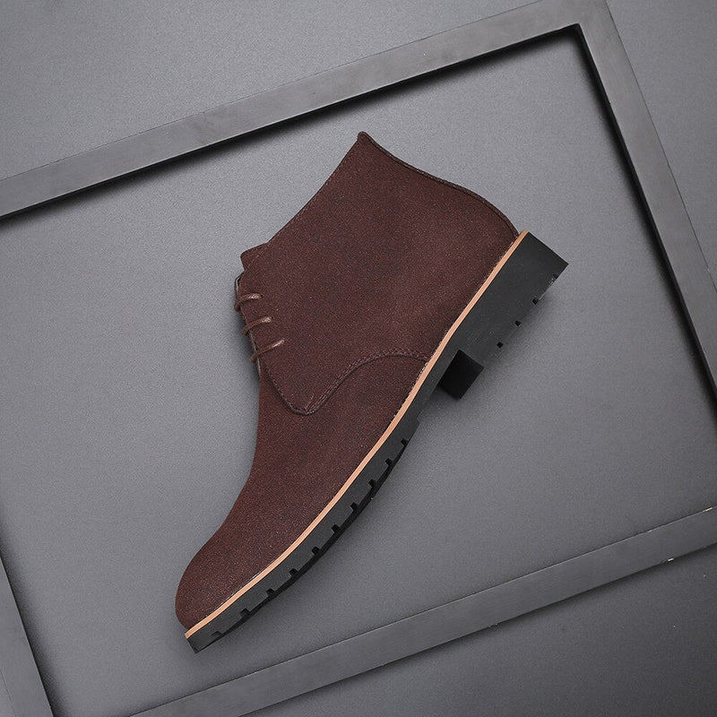 Leather Suede Ankle Boots for Men - Hudson