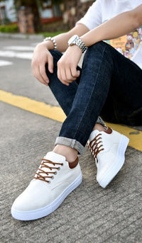 Sammy Jackson™ David Sneakers | Stoere herensneakers met witte zool