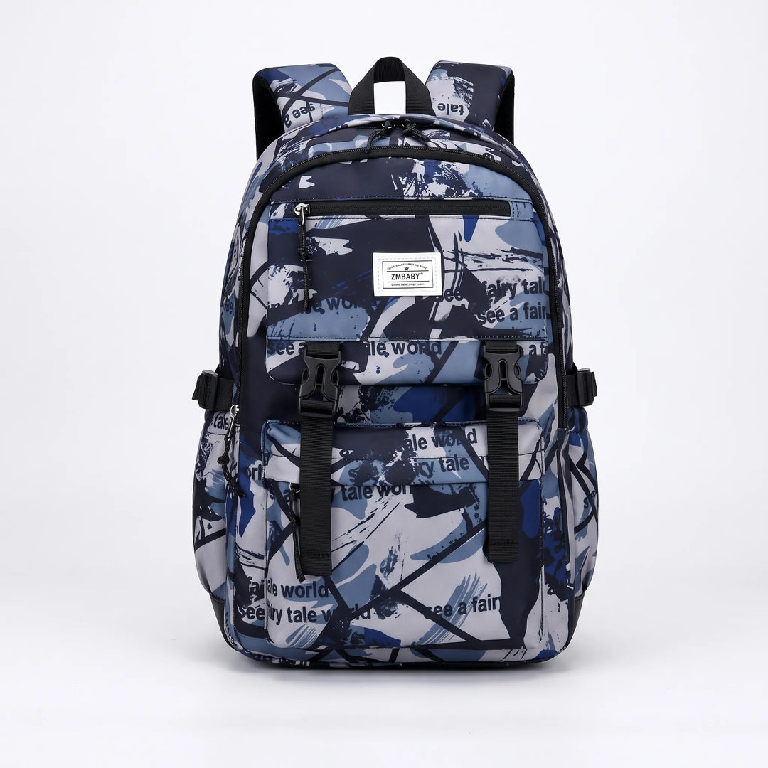 Schoolrugzak Met Abstracte Print - Scholum