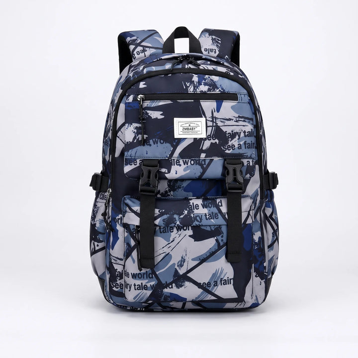 Schoolrugzak Met Abstracte Print - Scholum