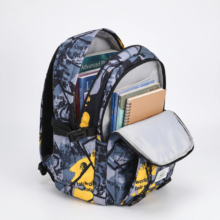 Schoolrugzak Met Abstracte Print - Scholum