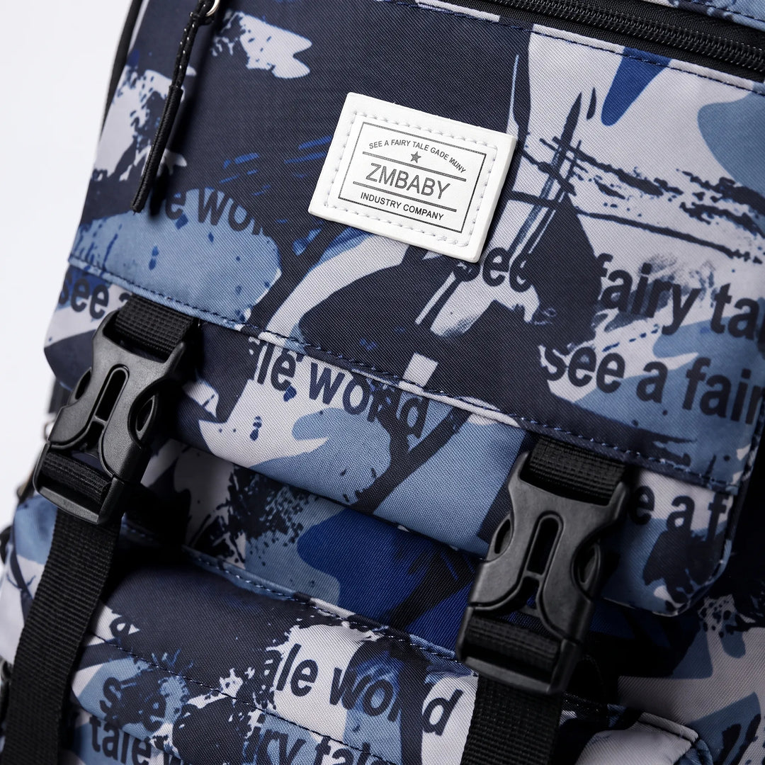 Schoolrugzak Met Abstracte Print - Scholum