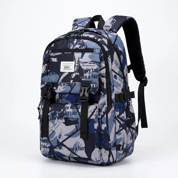Schoolrugzak Met Abstracte Print - Scholum