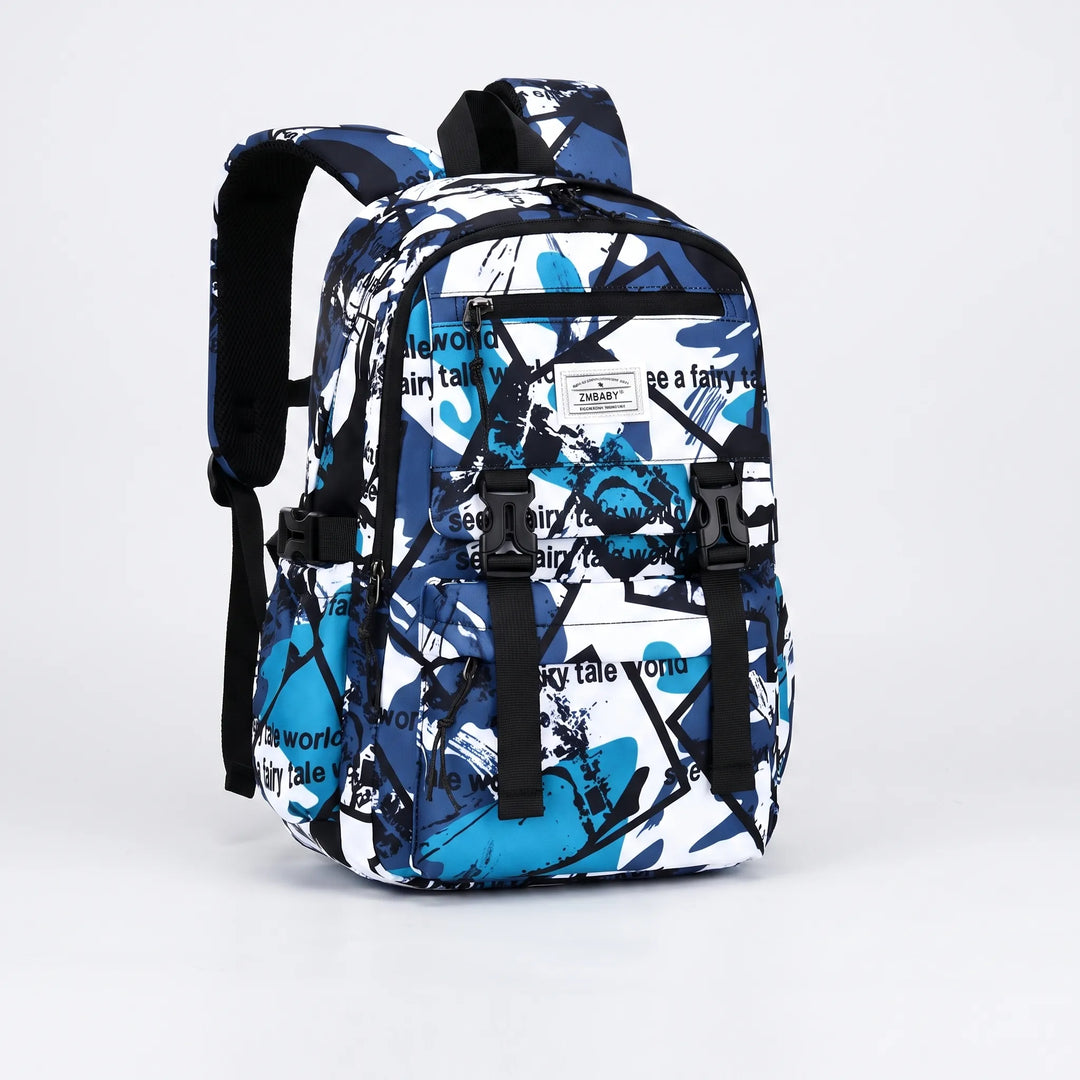 Schoolrugzak Met Abstracte Print - Scholum