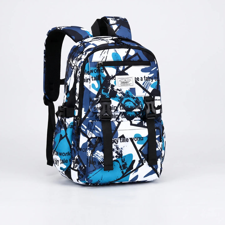 Schoolrugzak Met Abstracte Print - Scholum