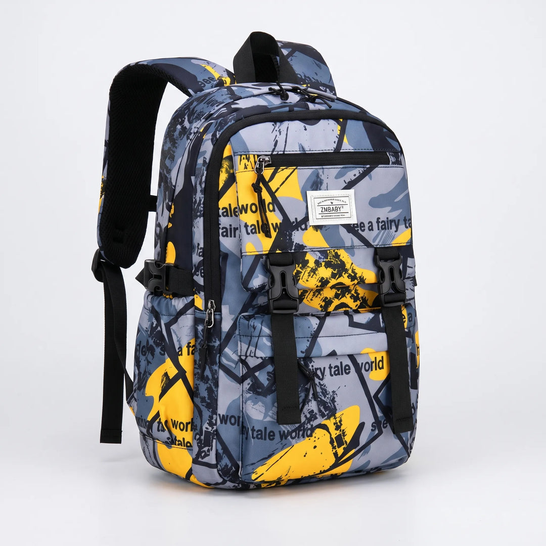 Schoolrugzak Met Abstracte Print - Scholum