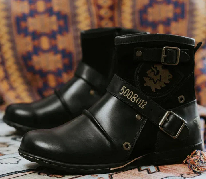 Luxury Men's Boots with Retro Charm - Elliot
