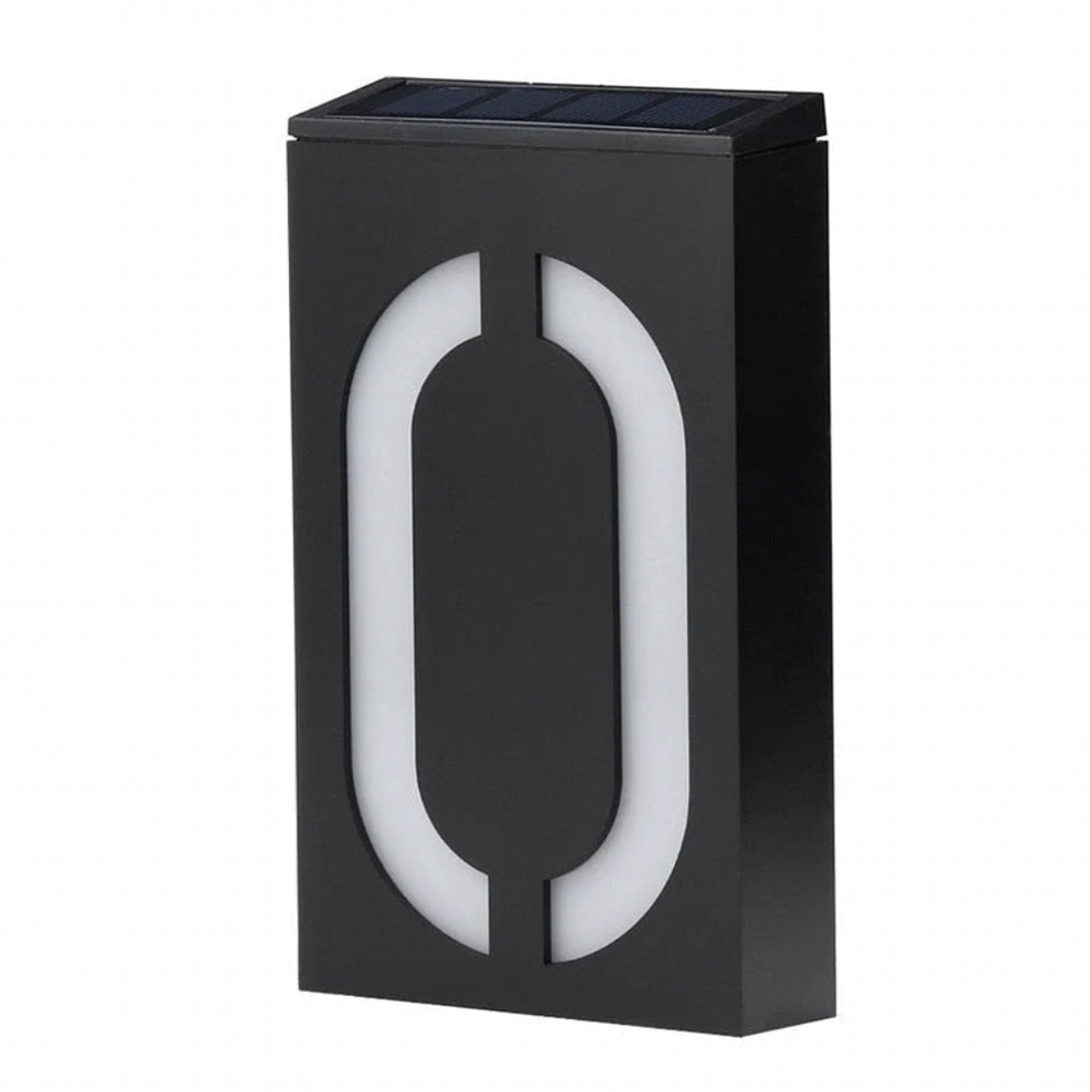 Illuminated House Number Powered by Solar Energy - SolarSign