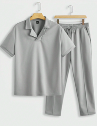 Modern Gray Men's Summer Outfit – Nico