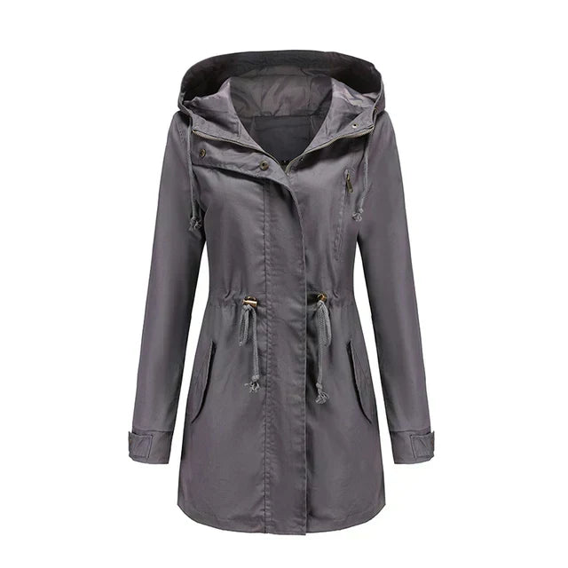 Stylish Women's Coat with Hood – Marielle