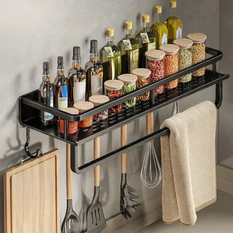 Modern Black Kitchen Rack - MetroRack