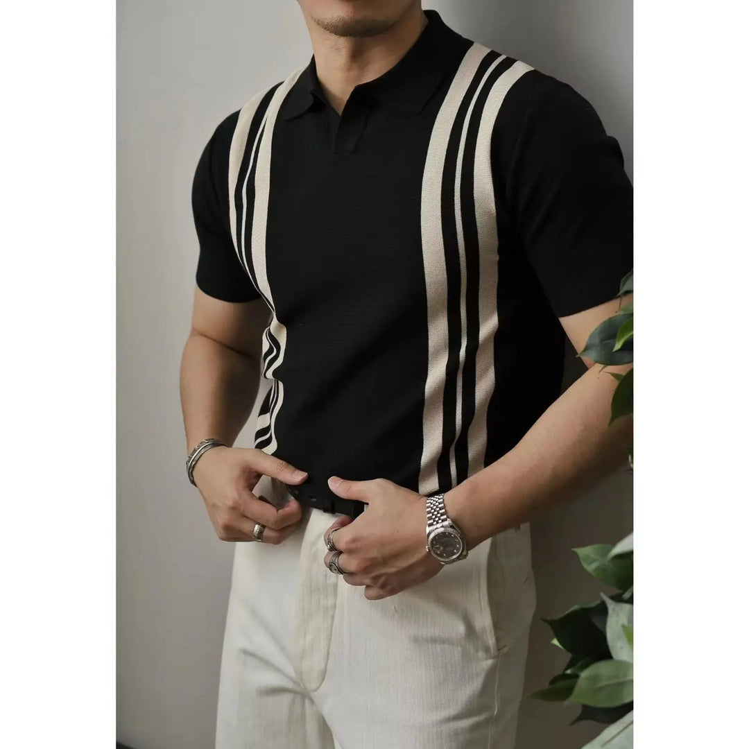 Slim Fit Men's Polo with Zipper – Fabrizio