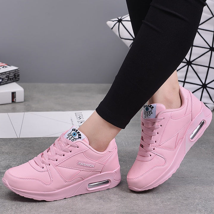 Stylish Vegan Leather Women's Sneakers - Valencia