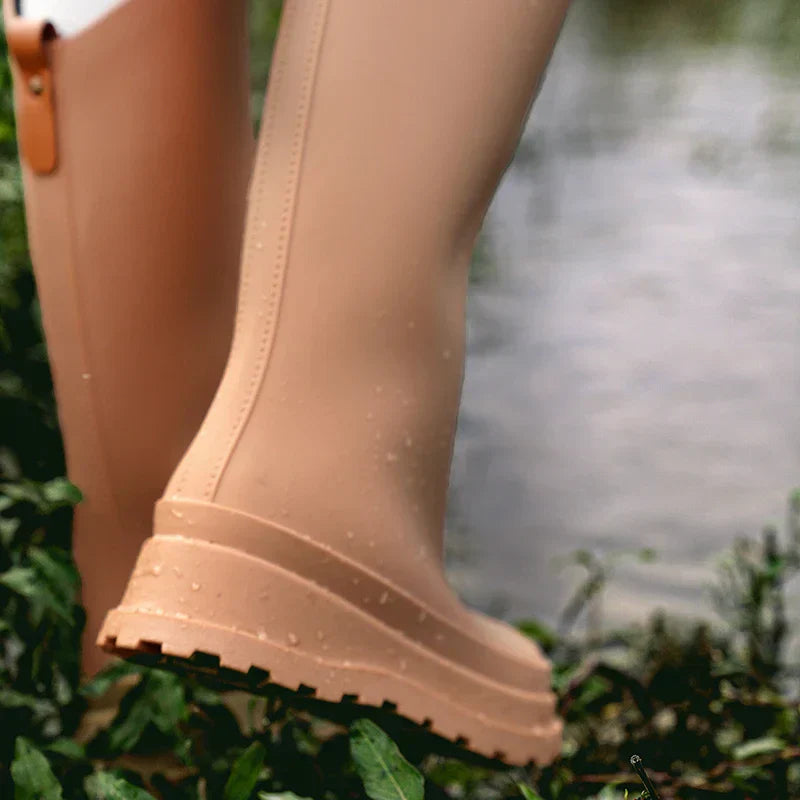 Hoge Dames Regenlaarzen waterdicht met comfortzool – Maris