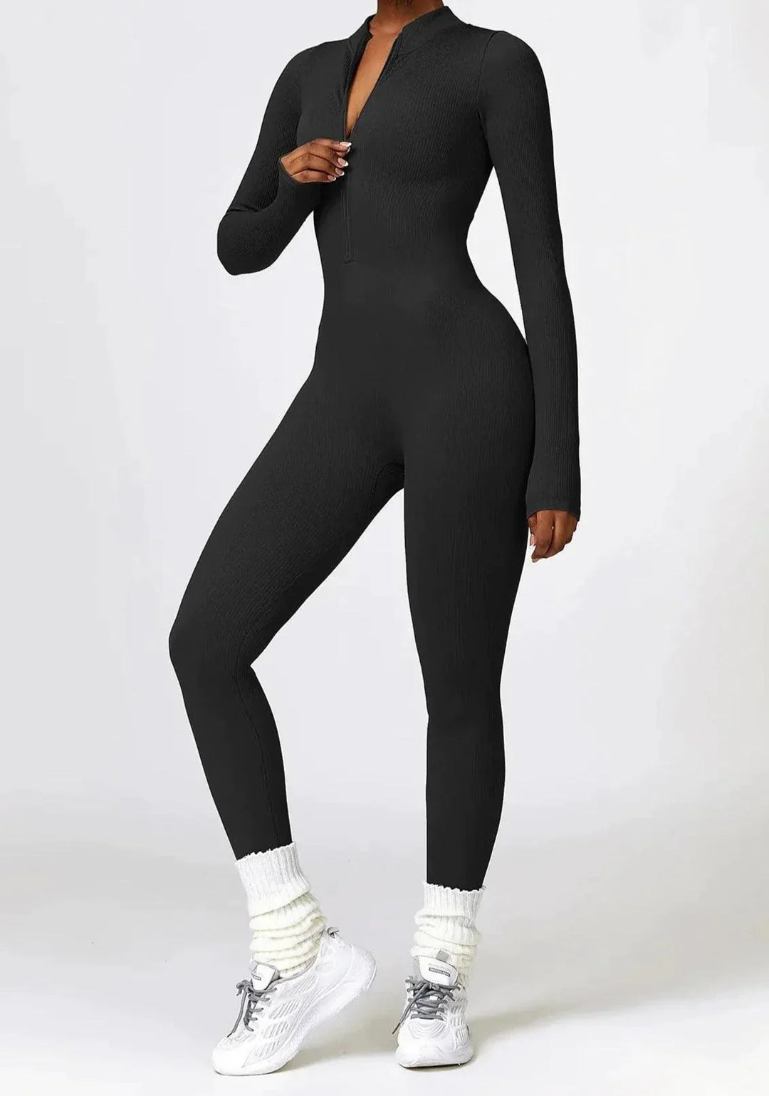 Luxury Full-Body Romper with Long Sleeves - Lisa