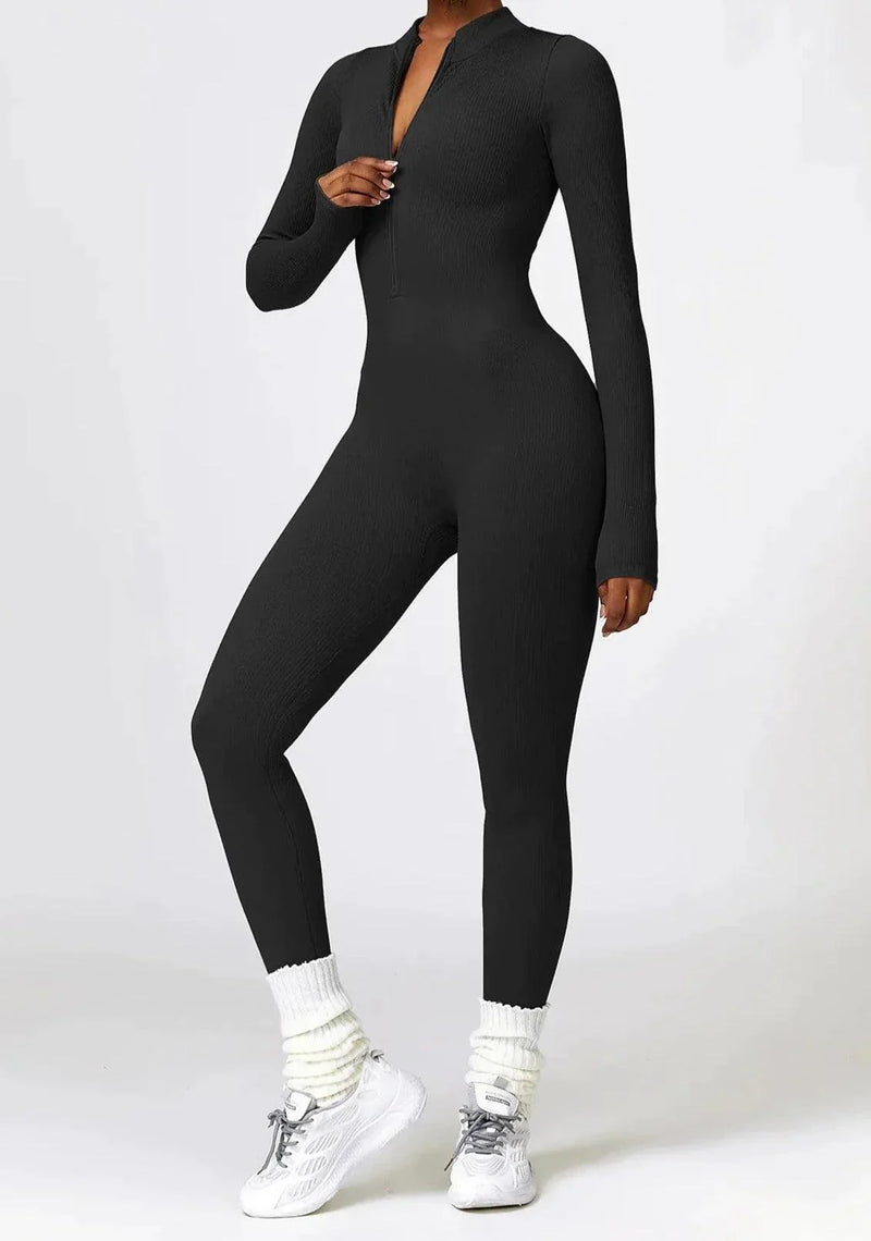 Luxury Full-Body Romper with Long Sleeves - Lisa