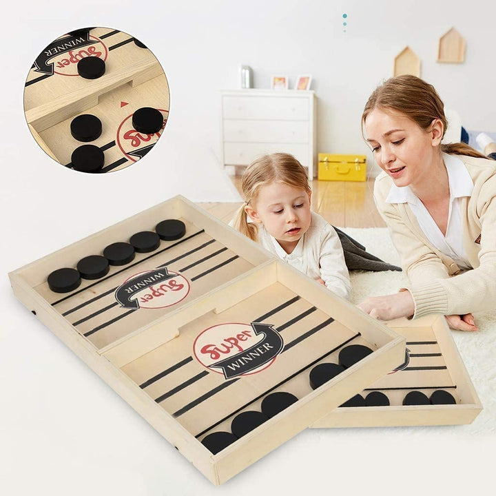 2-in-1 Tafelvoetbal & Sjoelplezier – GameMaster