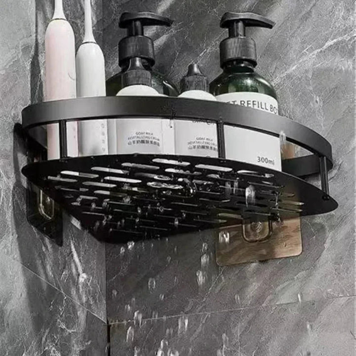 Aluminum Wall Shelf for Bathroom Corners - Cornerix