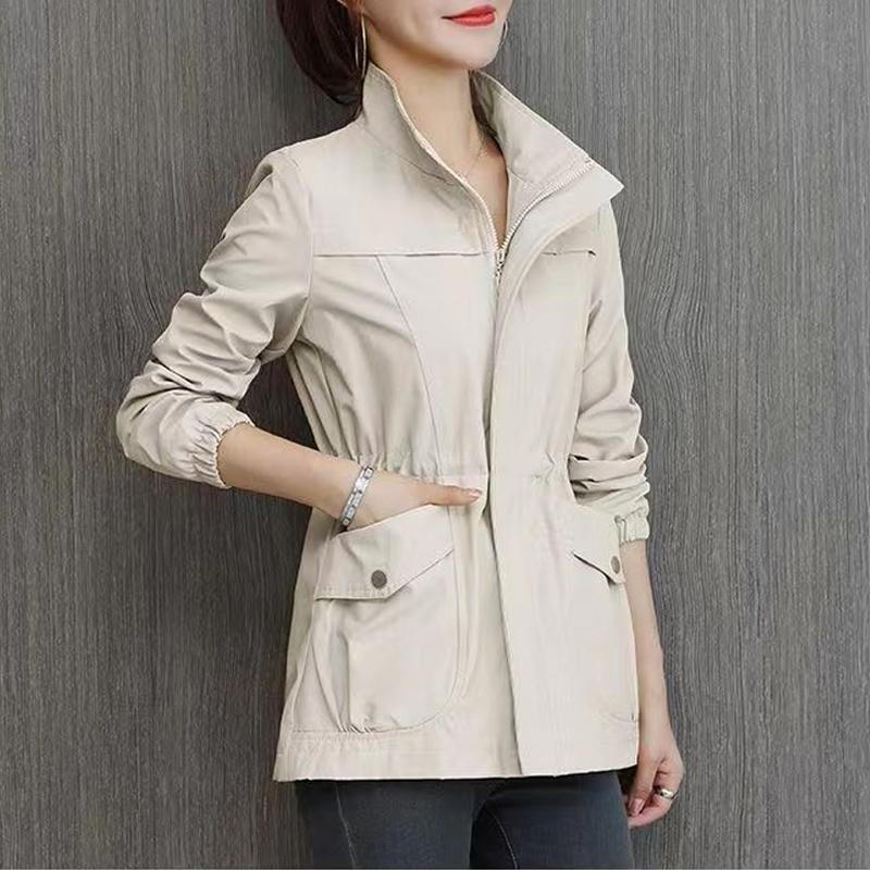 Women's Mid-Season Jacket with Stand-Up Collar – Marielle