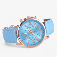 Luxury Waterproof Women's Watch with Leather Strap – Camille