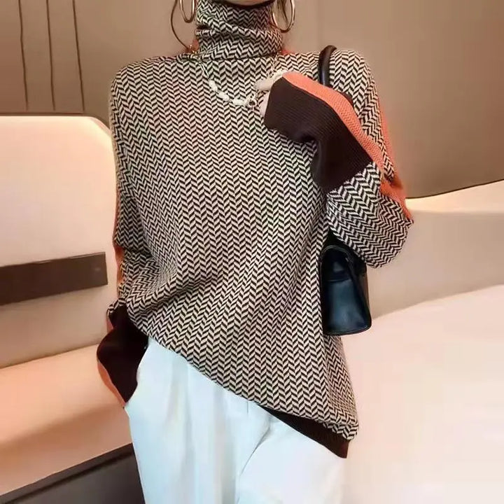 Women's Turtleneck Sweater in Soft Knit – Amira