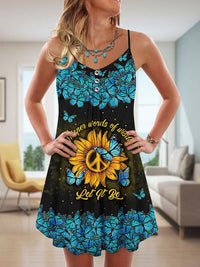 Mini Summer Dress with Playful Print - Celestine