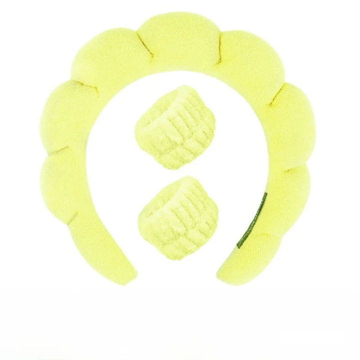 Plush Spa Headband & Wristband Set - Fluffiea