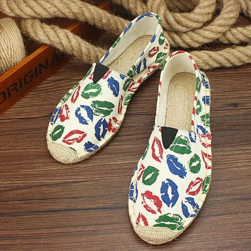 Espadryle męskie z wzorem graffiti – Elio