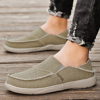 Light Men's Canvas Slip-Ons - Niko