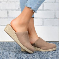 Retro Chic Wedge Sandals - Vera
