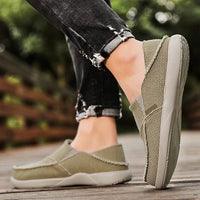 Light Men's Canvas Slip-Ons - Niko