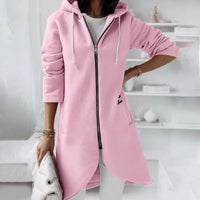 Dames Hoodie Vest met Rits en Capuchon – Shaly