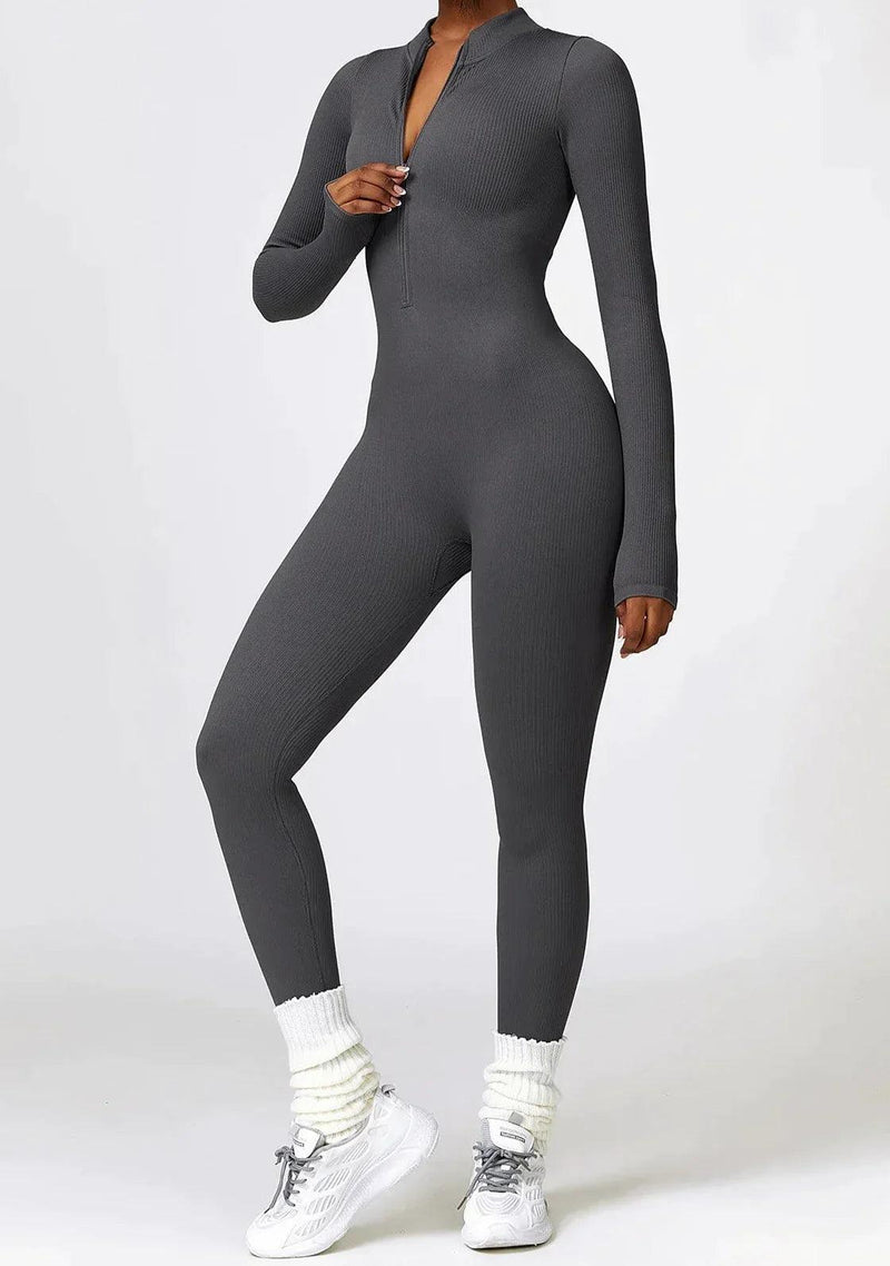 Luxury Full-Body Romper with Long Sleeves - Lisa