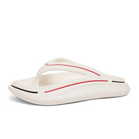 White Ultralight Unisex Summer Flip-Flops with Memory Foam Sole – Jureo