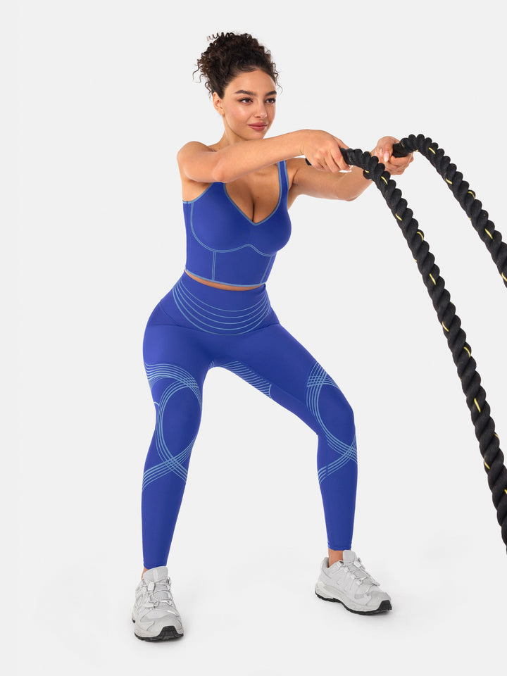 Seamless Cropped Built-In Bra Tank - Lola