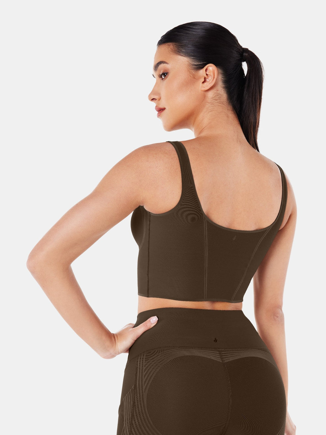 Seamless Cropped Built-In Bra Tank - Lola