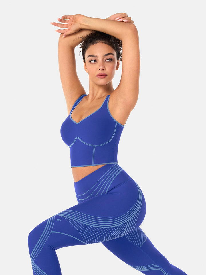 Seamless Cropped Built-In Bra Tank - Lola