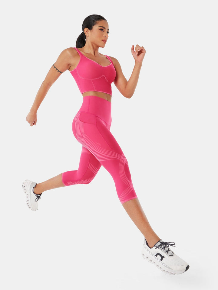 Seamless Cropped Built-In Bra Tank - Lola