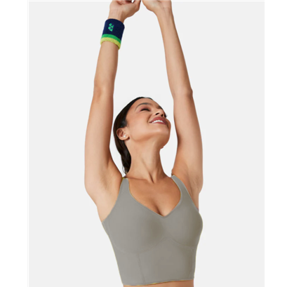 Seamless Cropped Tank Top With Bra - Contoura