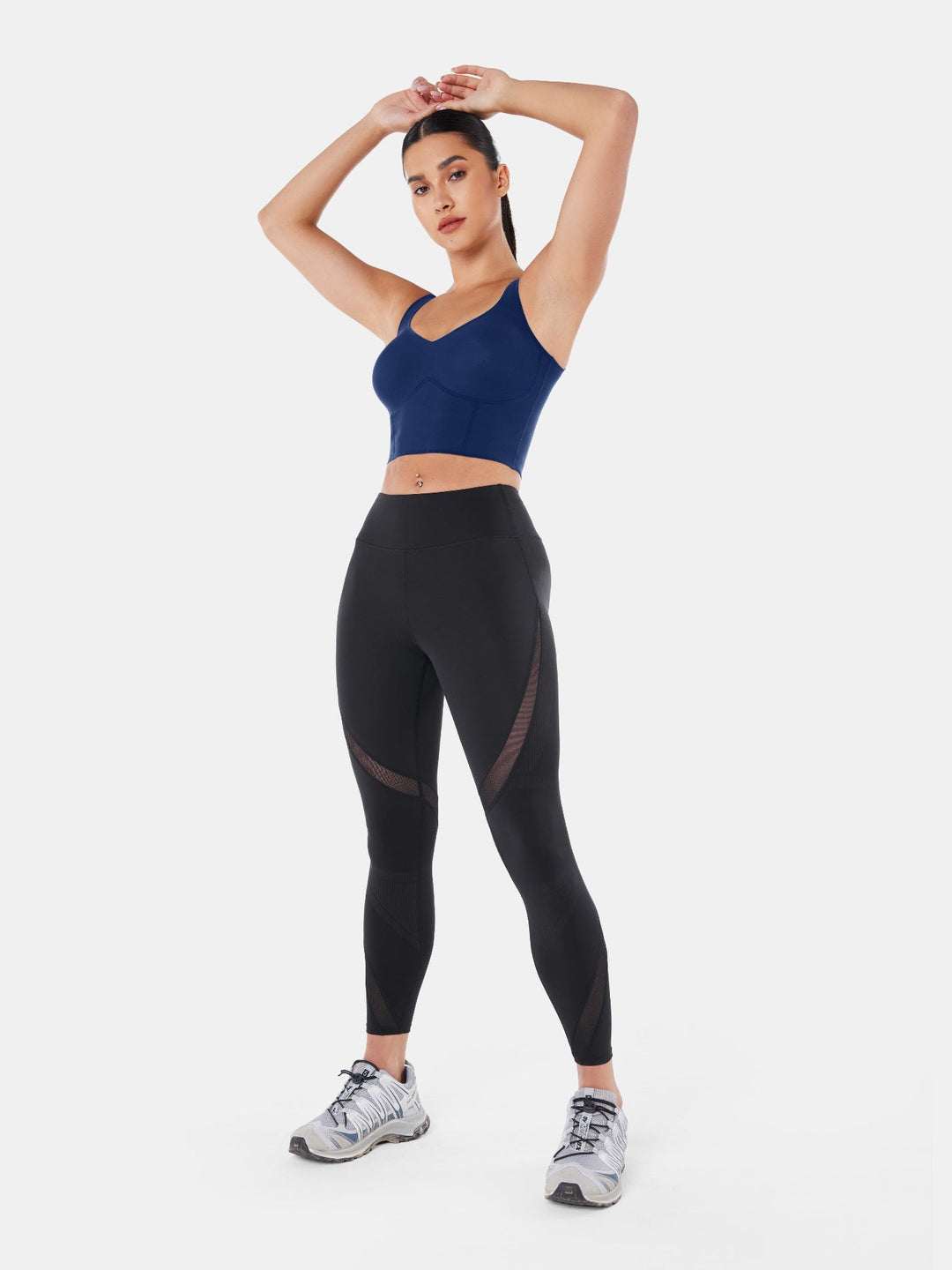 Seamless Cropped Tank Top With Bra - Contoura