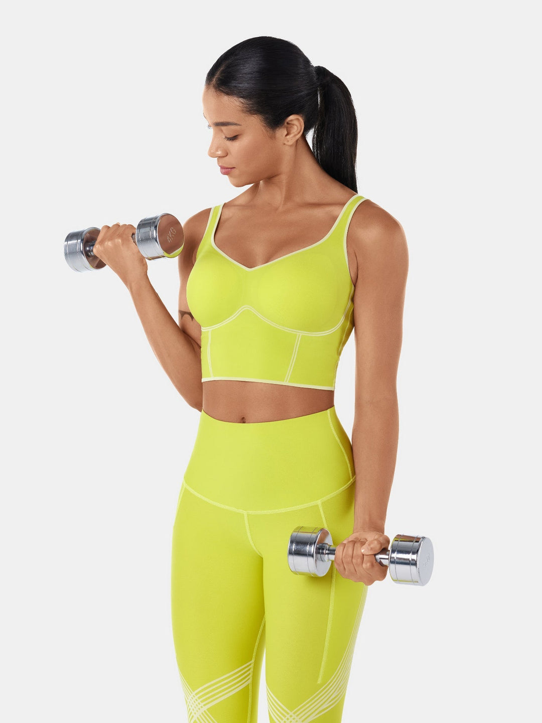 Seamless Cropped Tank Top With Bra - Contoura