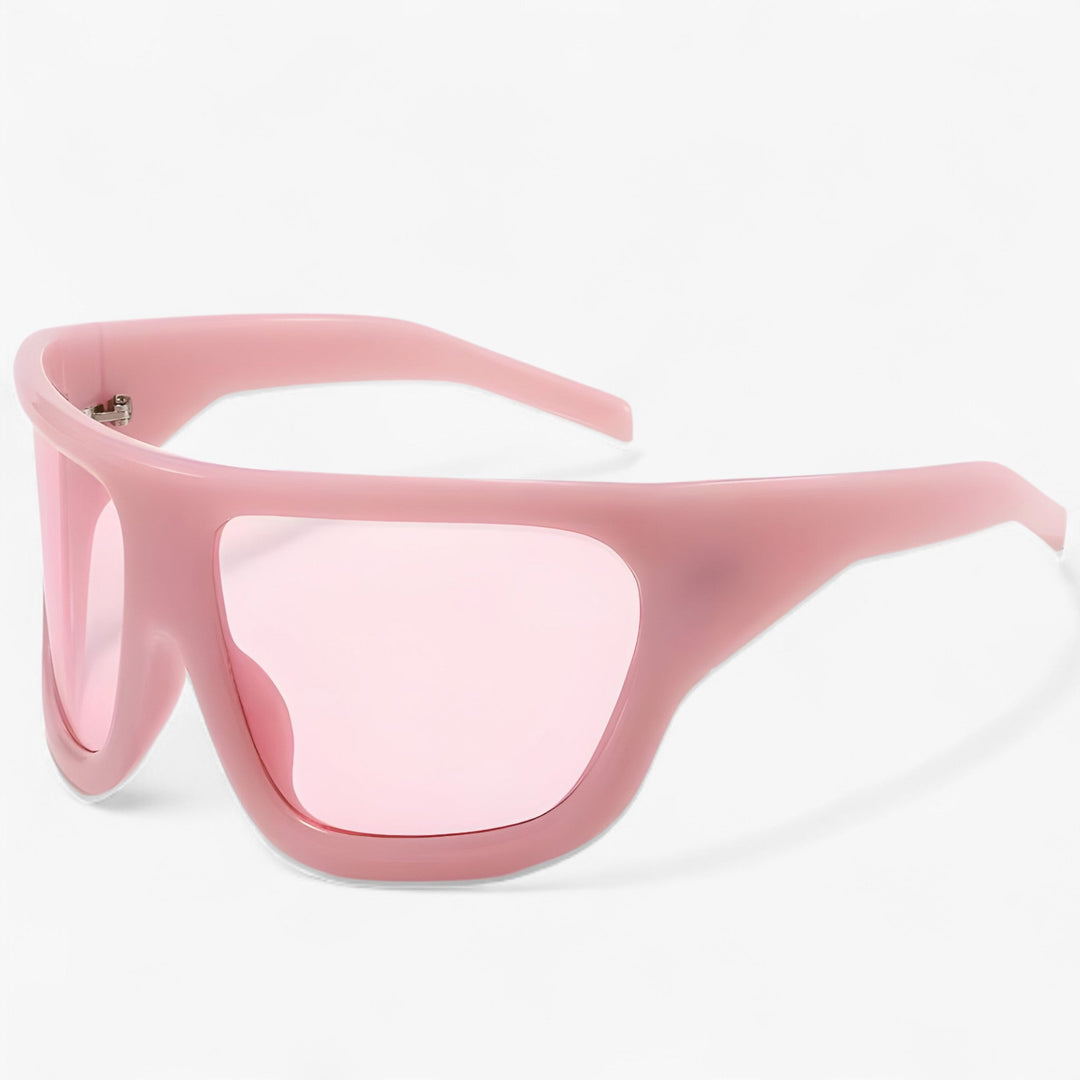 Oversized Steampunk Sports Sunglasses with Wraparound Design – Ignix