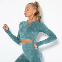 Naadloze Dames Yoga Set met Cropped Top - Nova