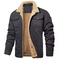 Men's Cotton Fleece Bomber Jacket – Ewan
