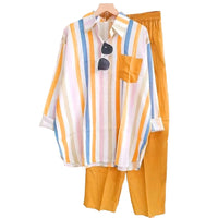 Two-Piece Women's Linen Summer Set - Zayenne