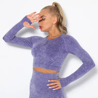Naadloze Dames Yoga Set met Cropped Top - Nova