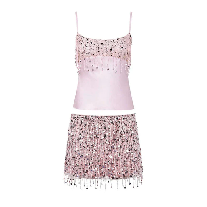 Bikini Set met Pailletten en Franjes – Riviera
