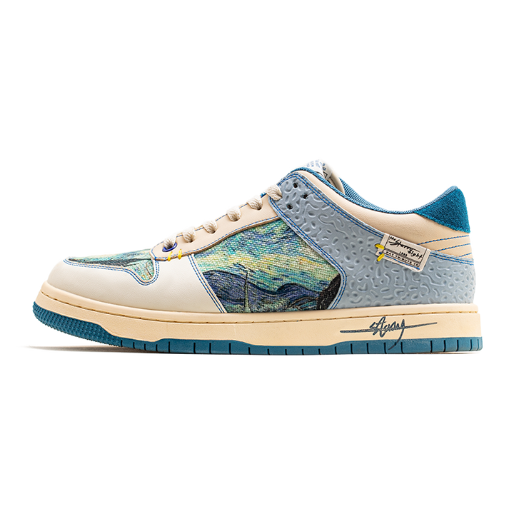 Artistic Unisex Sneakers with Starry Night Design and Comfortable Sole - Lior